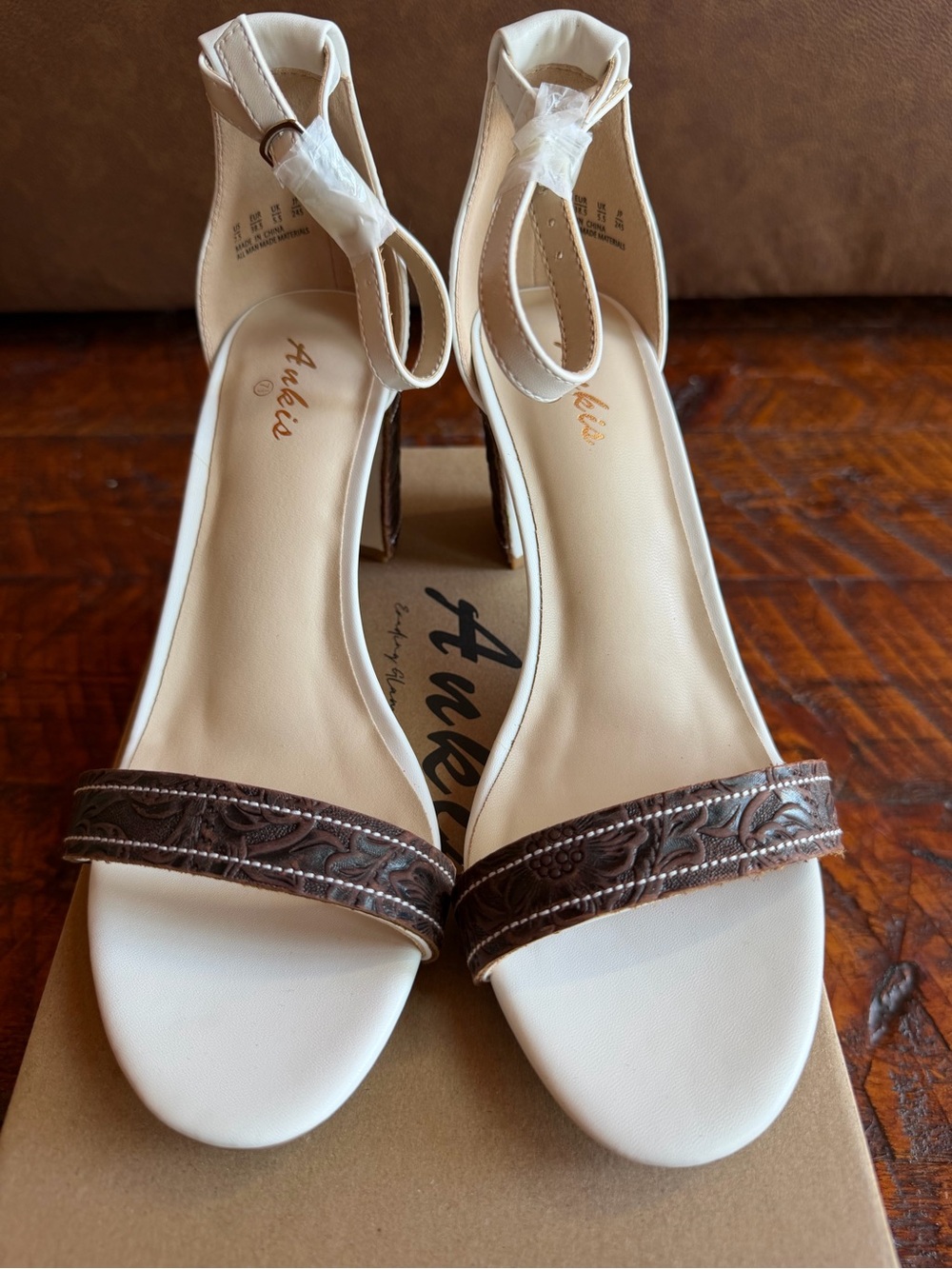 Tooled Leather Western Heels